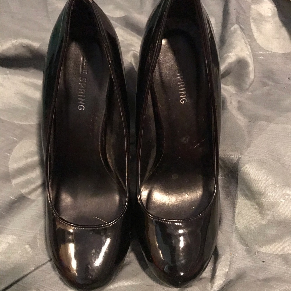 Black platform heels size 7